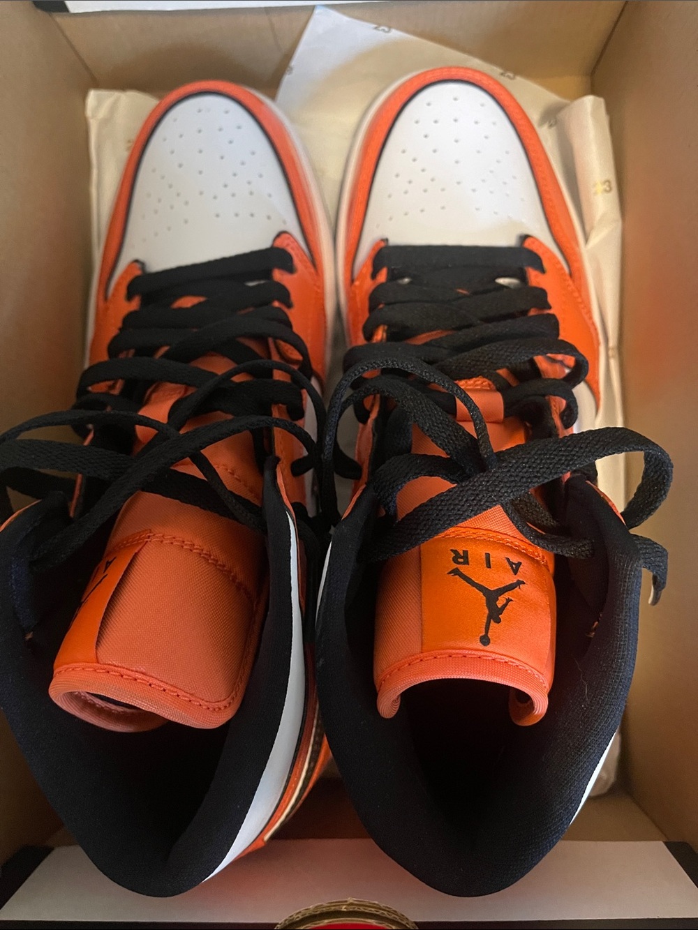 Nike Air Jordan 1 Retro High Orange Black White